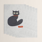 Black Silly Cat  Wrapping Paper Gallery Image 3