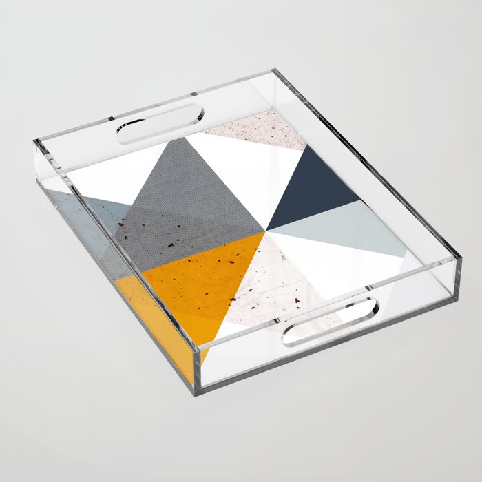 Modern Geometric 17/2 Acrylic Tray Gallery Image 1