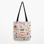 Home For The Holidays Blush Pink Christmas Tote Bag Gallery Image 2