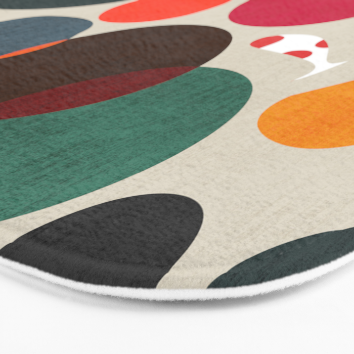 Lotus in koi pond Bath Mat Gallery Image 3
