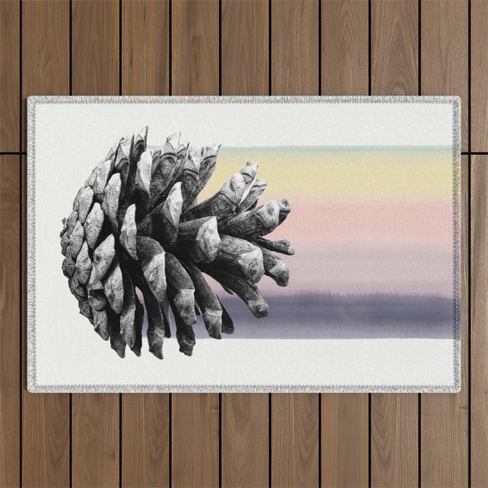 pinecone nature II Outdoor Rug Gallery Image 1