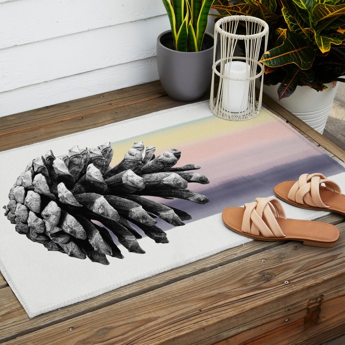 pinecone nature II Outdoor Rug Gallery Image 2