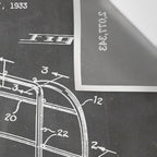 Soccer Patent - Soccer Goal Art - Black Chalkboard Wall Tapestry Gallery Image 3