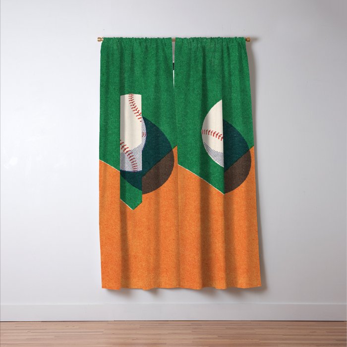 BALLS / Baseball II Window Curtain Gallery Image 3