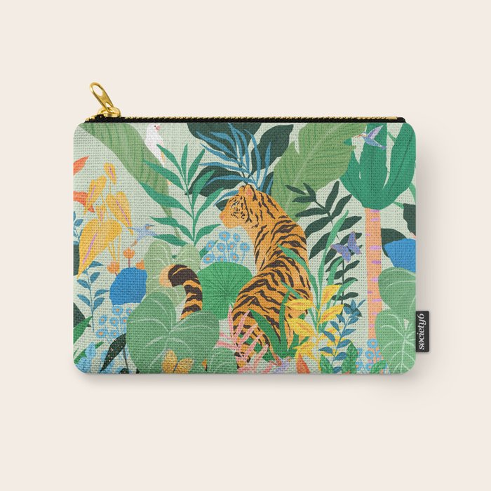 Tiger in Jungle  Carry All Pouch Gallery Image 1