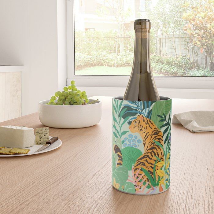 Tiger in Jungle  Wine Chiller Gallery Image 4