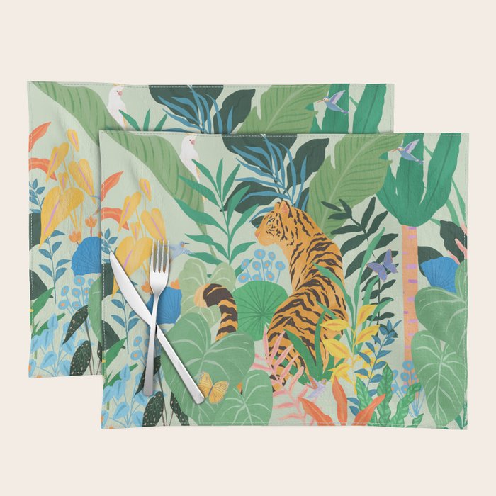 Tiger in Jungle  Placemat Gallery Image 1