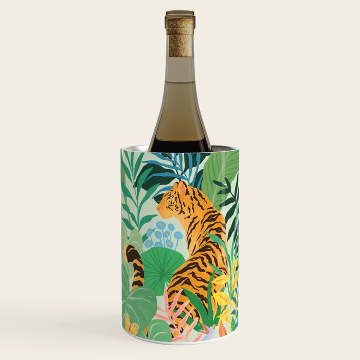 Tiger in Jungle  Wine Chiller Gallery Image 1