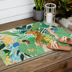 Tiger in Jungle  Outdoor Rug Gallery Image 2