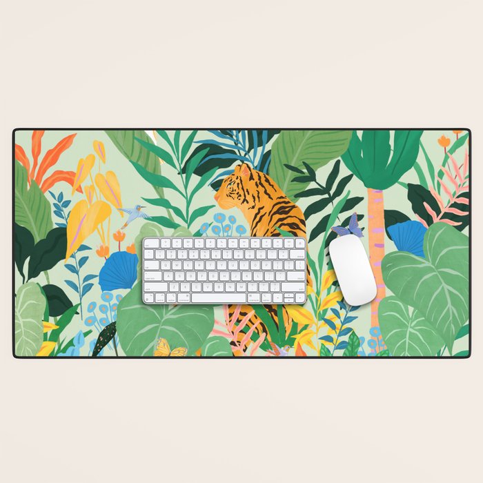 Tiger in Jungle  Desk Mat Gallery Image 1
