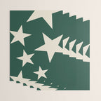 Big Ol Stars Old Money Green Wrapping Paper Gallery Image 3