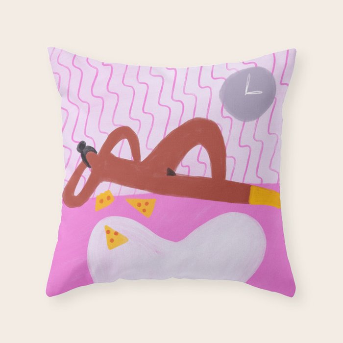 Pizza Time Throw Pillow Gallery Image 6