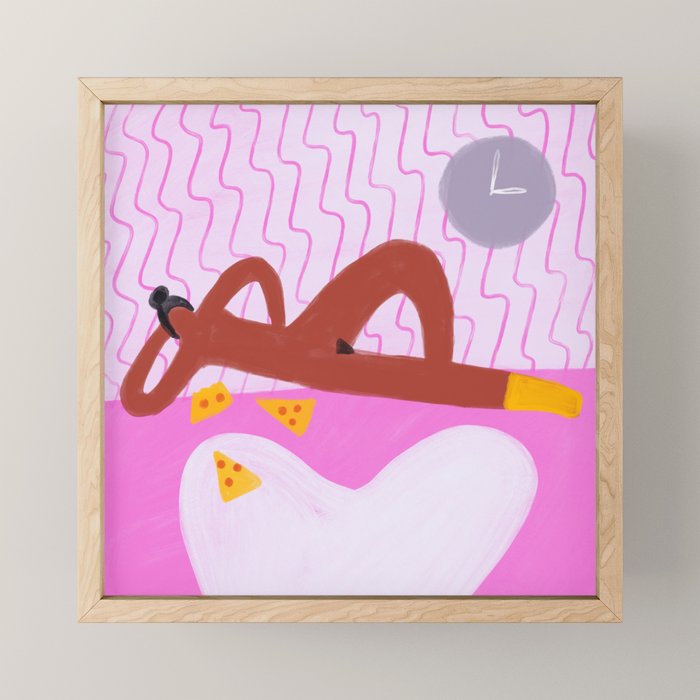 Pizza Time Mini Art Print Gallery Image 1