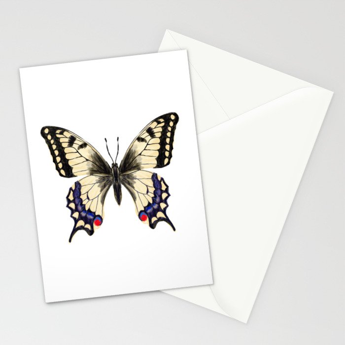 Swallowtail Butterfly - butterfly art, painted butterfly, butterfly design, sweet butterflies Stationery Card Gallery Image 2