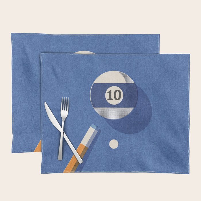 BALLS / Billiards - ball 10 I Placemat Gallery Image 1
