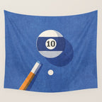 BALLS / Billiards - ball 10 I Wall Tapestry Gallery Image 4