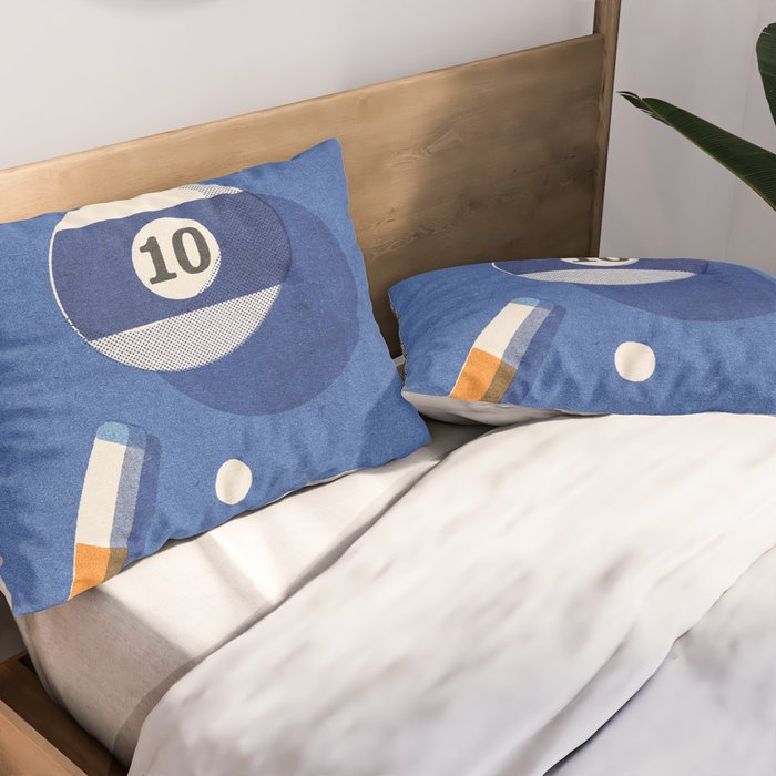 BALLS / Billiards - ball 10 I Pillow Sham Gallery Image 2