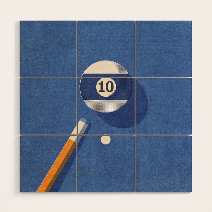 BALLS / Billiards - ball 10 I Wood Wall Art Gallery Image 1