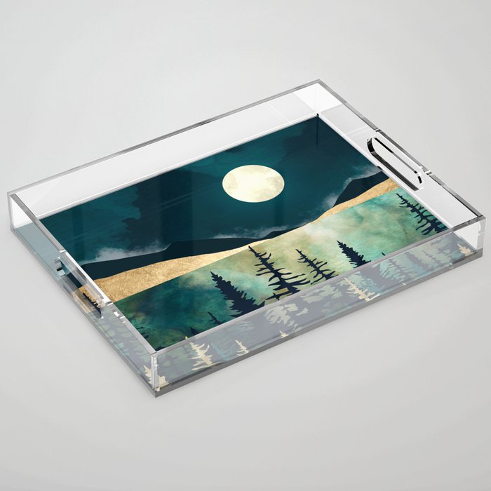 Forest Moon Acrylic Tray Gallery Image 1