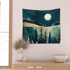 Forest Moon Wall Tapestry Gallery Image 2