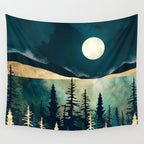 Forest Moon Wall Tapestry Gallery Image 4