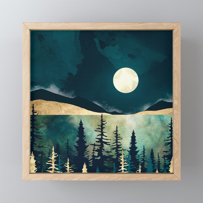 Forest Moon Mini Art Print Gallery Image 1