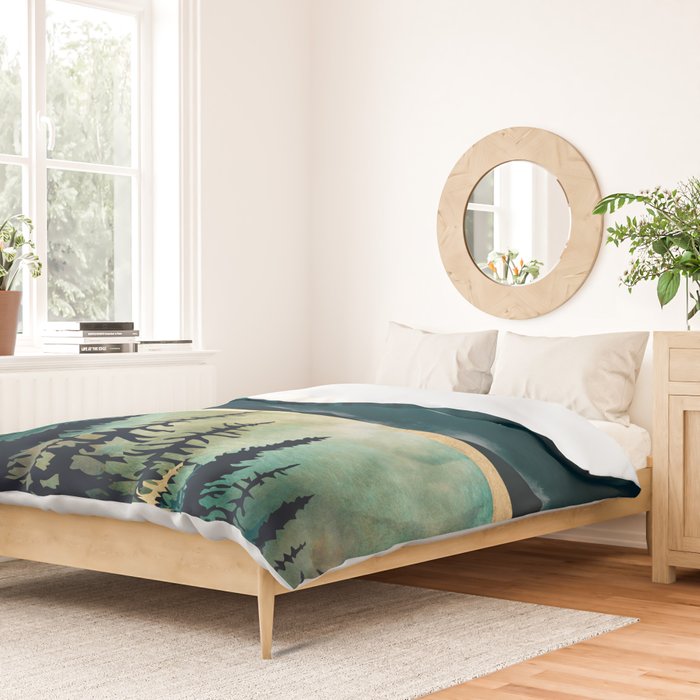 Forest Moon Duvet Cover Gallery Image 2