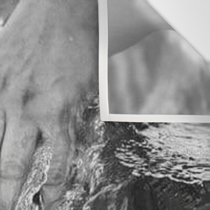 Running hand through the water, under the blue again black and white photograph / art photography Wall Tapestry Gallery Image 3