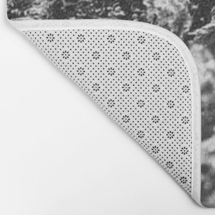 Running hand through the water, under the blue again black and white photograph / art photography Bath Mat Gallery Image 2