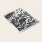Running hand through the water, under the blue again black and white photograph / art photography Notebook Gallery Image 3