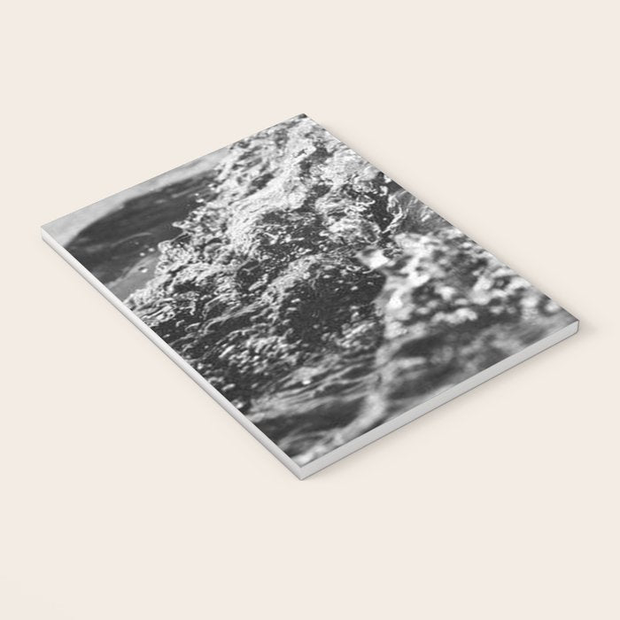 Running hand through the water, under the blue again black and white photograph / art photography Notebook Gallery Image 3