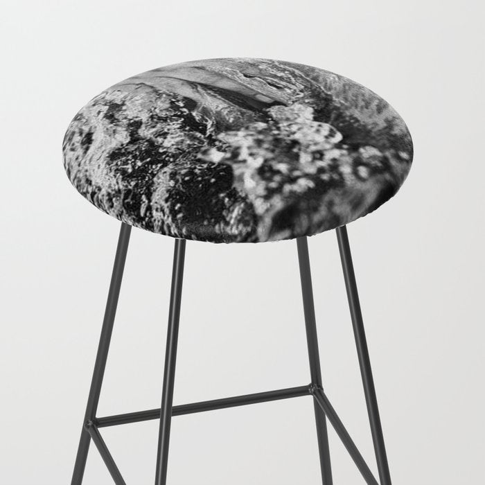 Running hand through the water, under the blue again black and white photograph / art photography Stool Gallery Image 2