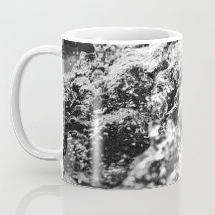 Running hand through the water, under the blue again black and white photograph / art photography Coffee Mug Gallery Image 3