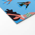 Swimming Ladies - Coral & Blue Palette Welcome Mat Gallery Image 2