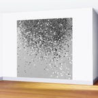 Soft Silver Gray Glitter #1 (Faux Glitter - Photography) #shiny #decor #art #society6 Wall Mural Gallery Image 2