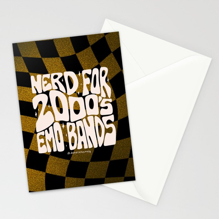 Nerd for the 2000's Emo Bands Stationery Card Gallery Image 2