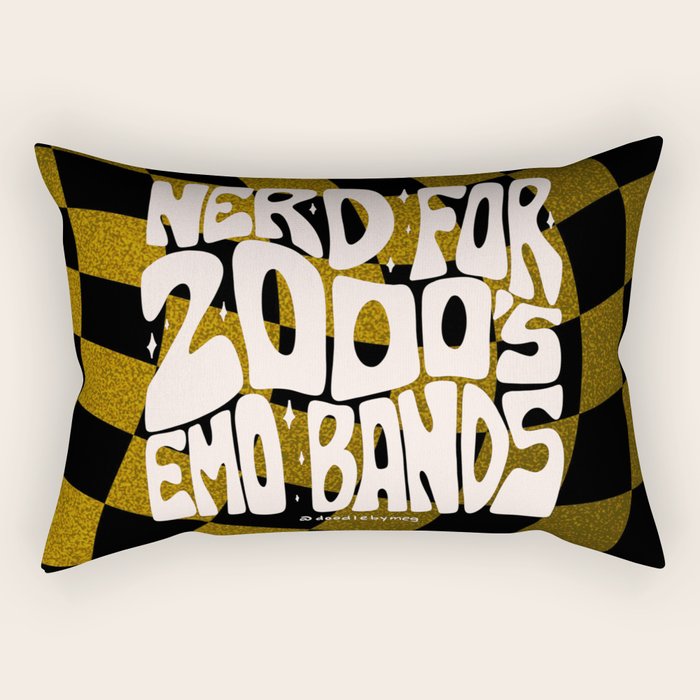 Nerd for the 2000's Emo Bands Rectangular Pillow Gallery Image 2