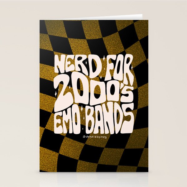 Nerd for the 2000's Emo Bands Stationery Card Gallery Image 2