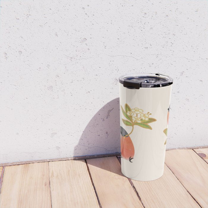 Eurasian bullfinch 2 Travel Mug Gallery Image 4