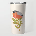 Eurasian bullfinch 2 Travel Mug Gallery Image 2