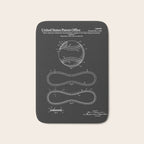 Baseball Patent - Black Bath Mat Gallery Image 1