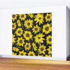 Sunflowers Acrylic on Charcoal Wall Mural Gallery Image 2
