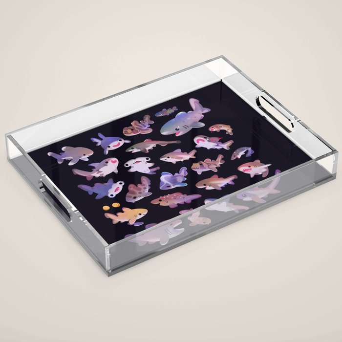 Shark day 2 Acrylic Tray Gallery Image 1