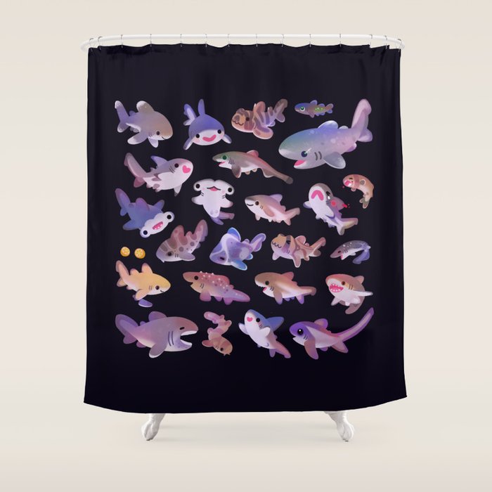 Shark day 2 Shower Curtain Gallery Image 1