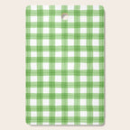 Green geometric plaid gingham pattern Cutting Board Gallery Image 1