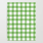 Green geometric plaid gingham pattern Poster Gallery Image 4
