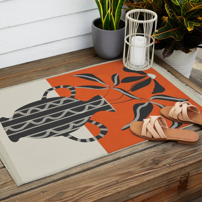 Minimalist Flora 5 Outdoor Rug Gallery Image 2