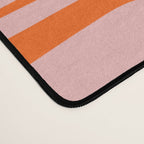 Contemporary Geometric Abstract Piquet Multi Pattern in Pop Orange and Pink Desk Mat Gallery Image 4