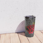 Gothic Glamour Red Rose Black Ornamental Glam Travel Mug Gallery Image 4