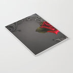 Gothic Glamour Red Rose Black Ornamental Glam Notebook Gallery Image 3